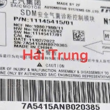 Hộp điều khiển túi khí MG 5 Tháo Xe 11145415-01