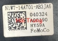 Hộp điều khiển ghế Ford Ranger Tháo Xe N1WT-14A701-AB3 JA6