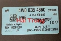 Hộp khuếch đại âm thanh Âm ly Bentley Continental GT, GTC Tháo Xe 4W0035466C