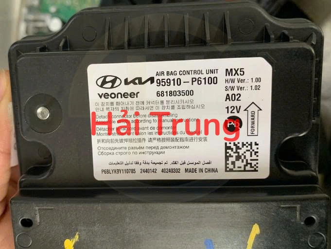 Hộp điều khiển túi khí Hyundai Santafe 2024 2025 2026 Tháo Xe 95910-P6100 95910P6100