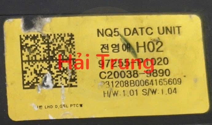 Hộp điều khiển điều hòa Kia Sportage 2023 Tháo Xe 97255P1020