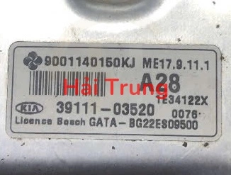 Hộp điều khiển động cơ Hộp đen ECU Kia Morning Tháo Xe 39111-03520