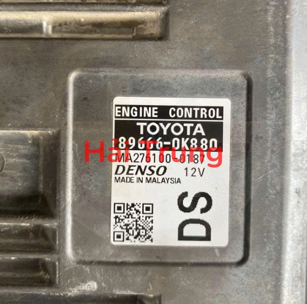 896660K880 Hộp điều khiển động cơ Hộp đen Ecu Toyota Hilux 2016 2.4 Tháo Xe