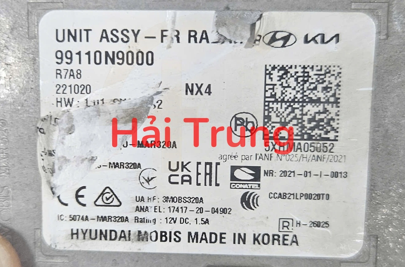 Cảm biến Radar trước Hyundai Tucson 2022-2025 Tháo Xe 99110N9000