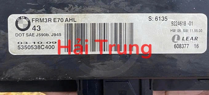 Hộp điều khiền đèn để chân BMW X5 E70 Tháo Xe 9224618