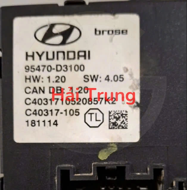 95470D3100 Tháo xe Hộp điều khiển cửa hậu Hyundai Tucson 2019-2021