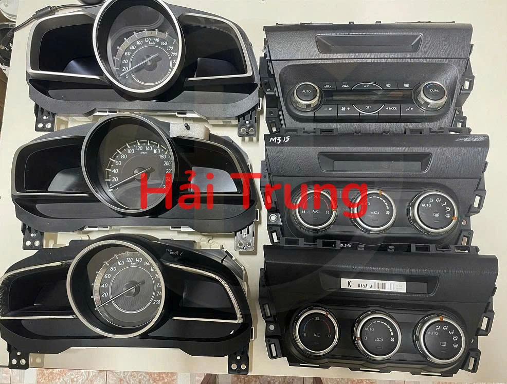 Tháo xe Bảng điều khiển điều hòa, Đồng hồ táp lô Mazda 2, Mazda 3