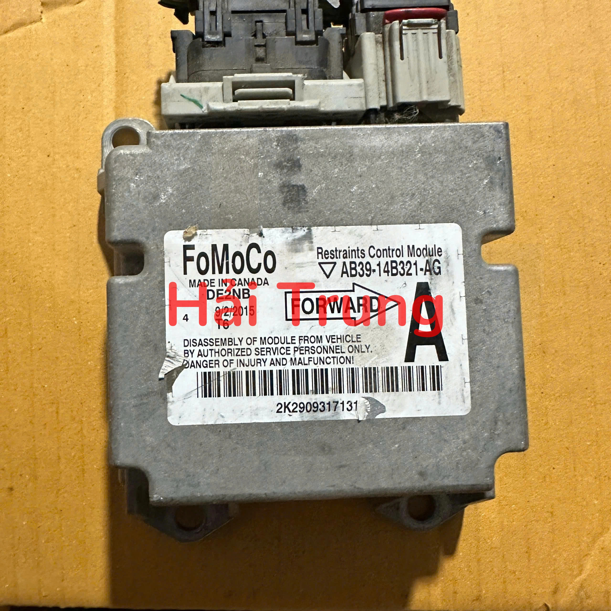 AB3914B321AG Hộp điều khiển túi khí Ford Ranger 2013 - 2015 Tháo Xe