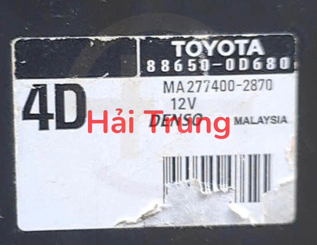 886500D680 Hộp giàn lạnh Toyota Yaris Tháo Xe