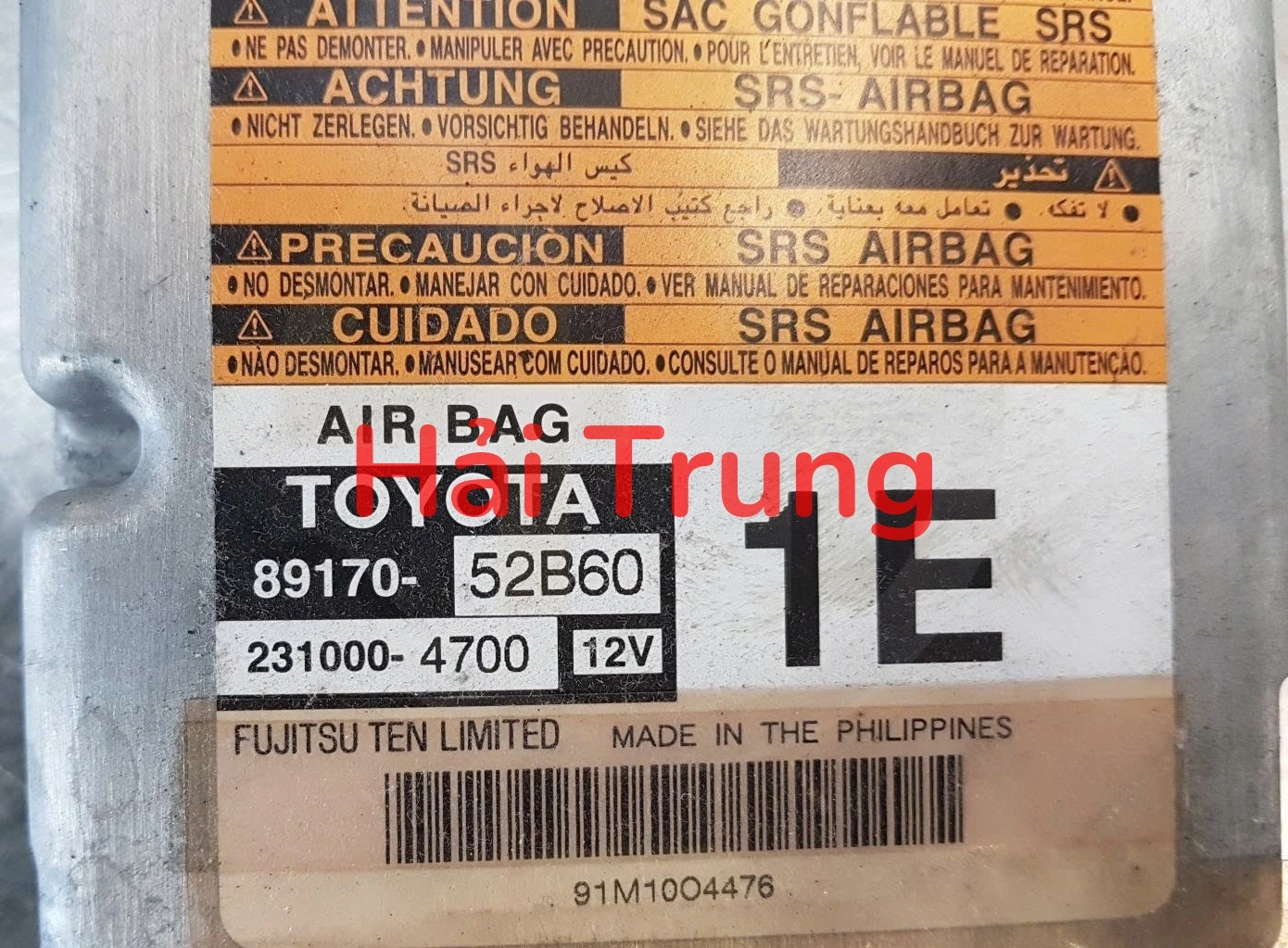 Tháo Xe Hộp điều khiển túi khí Toyota Yaris Tháo Xe 89170-52B60 8917052B60