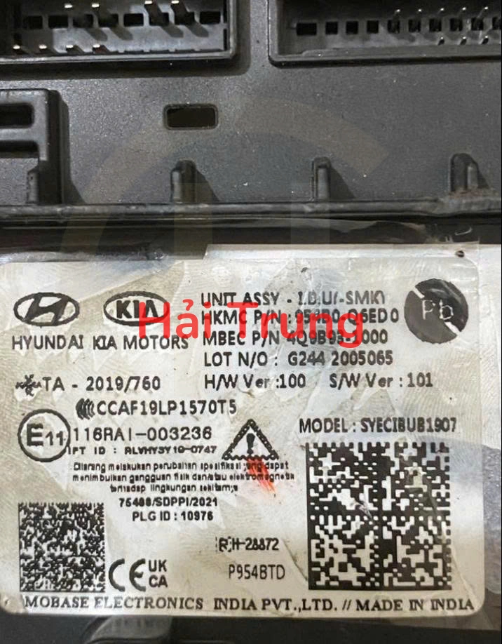 Hộp IBU + SMK Kia Seltos 2025 2026 2027 Tháo Xe 954B0-Q6ED0 954B0Q6ED0