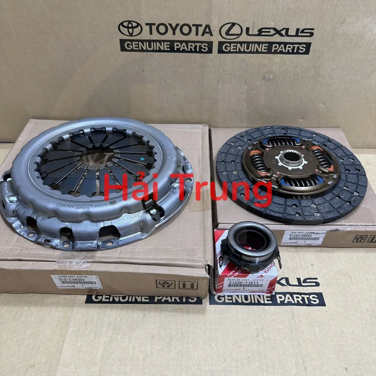 Bộ côn (bộ ly hợp) Toyota Fortuner  chính hãng