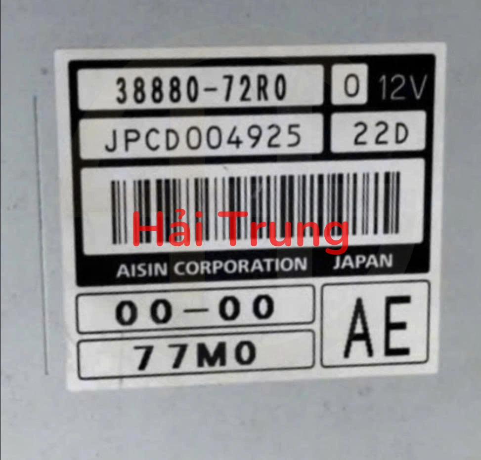 Hộp TCM Suzuki Ertiga Tháo Xe 38880-72R0-000 3888072R0000