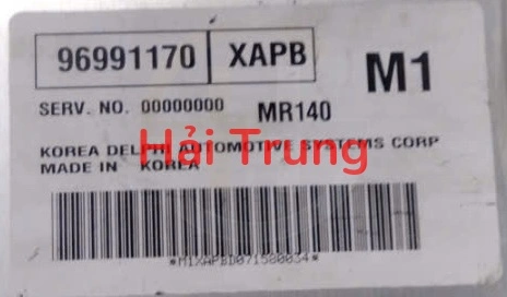 Hộp điều khiển động cơ Hộp đen ECU Chevrolet Aveo Tháo Xe 96991170