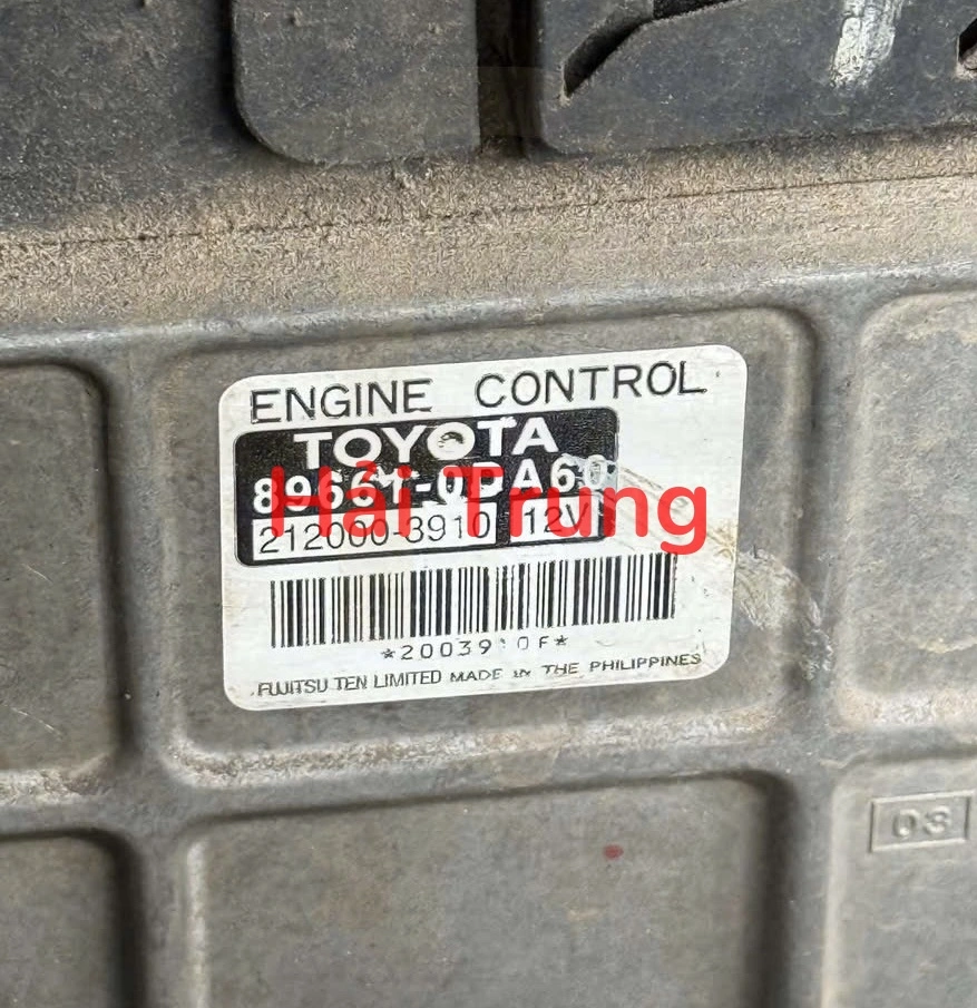 Hộp điều khiển động cơ ECU Toyota Vios G 2007 Tháo Xe 89661-0DA60 896610DA60
