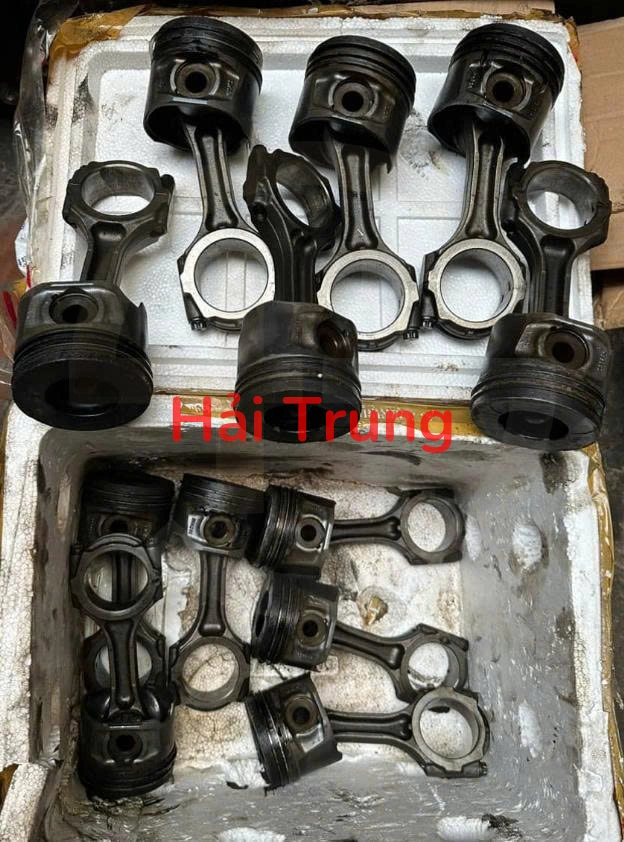 Tháo xe Piston, Tay biên Toyota Hilux 3.0 máy 1KD