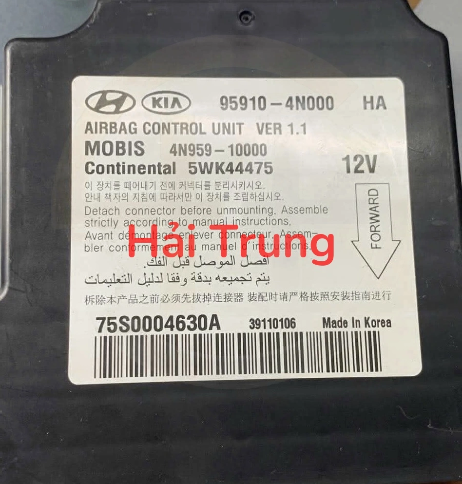 Hộp điều khiển túi khí Hyundai Eon 2012-2016 Tháo Xe 95910-4N000 959104N000