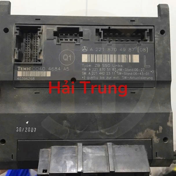 A2218704987 Hộp điều khiển ghế ngồi Mercedes-Benz S W221 Tháo Xe