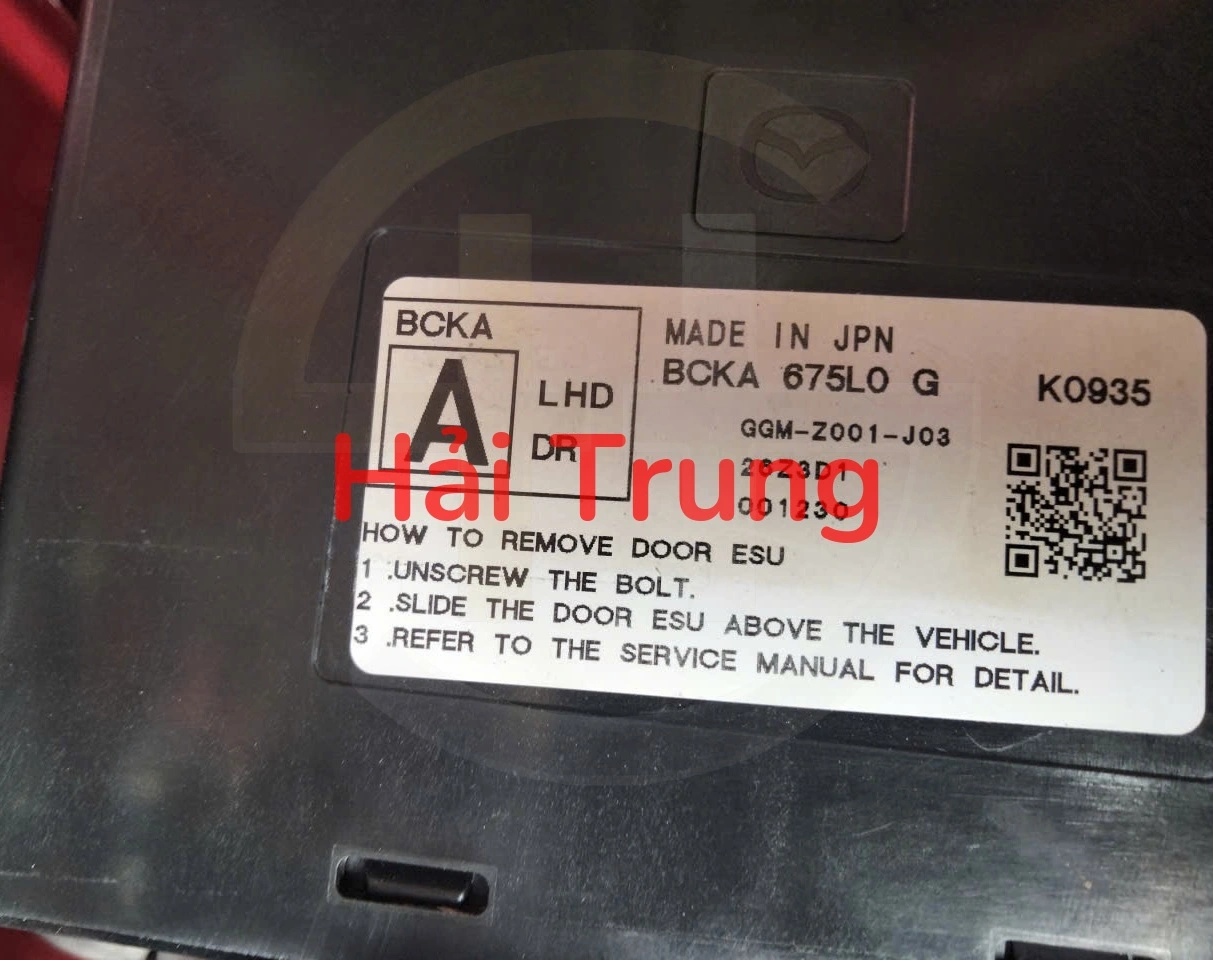 Hộp điều khiển khóa cửa Mazda 3, CX-30 2021-2025 Tháo Xe BCKA 675L0 G