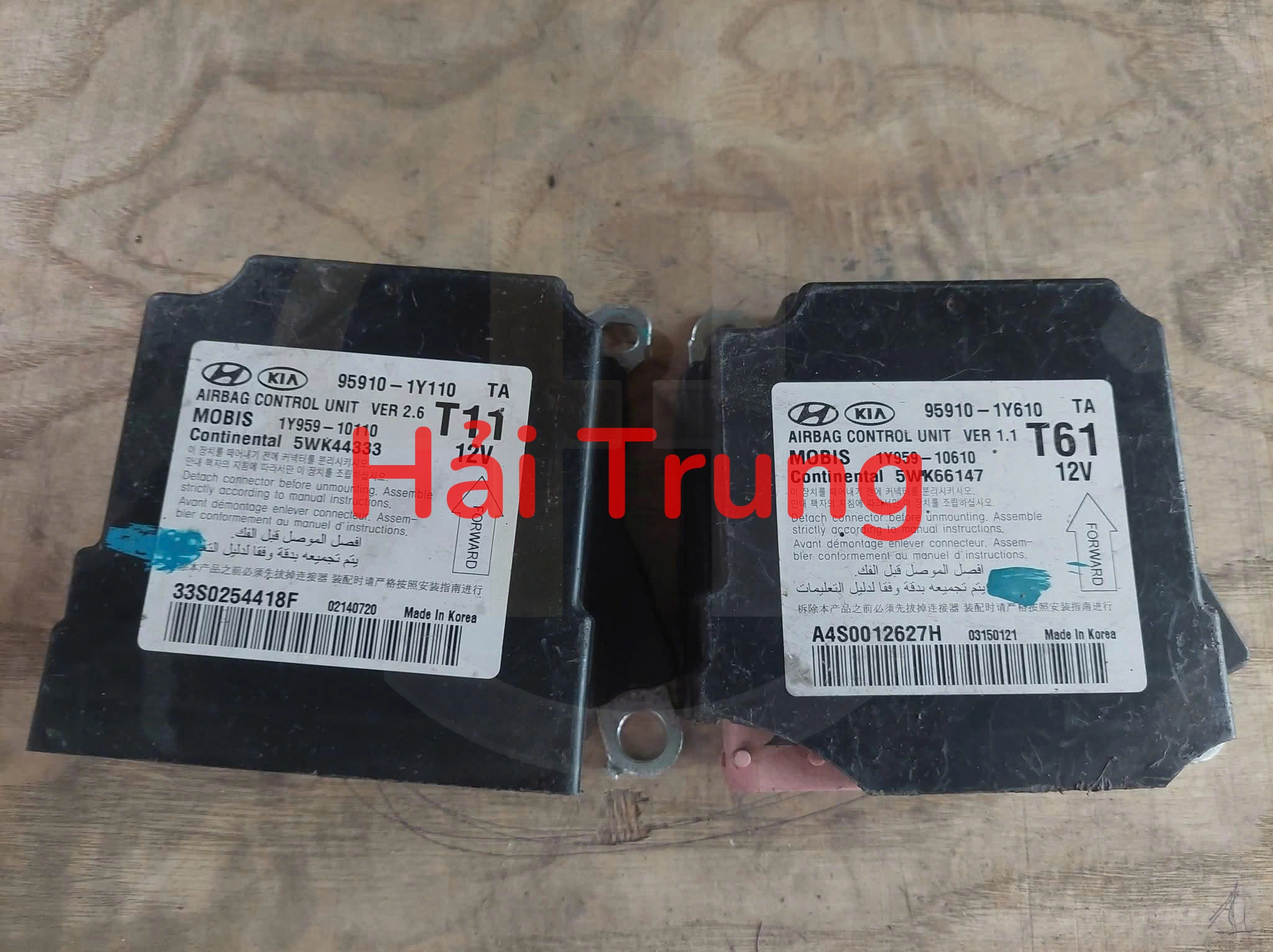 Tháo xe Hộp điều khiển túi khí Kia Morning 2012 959101Y610 959101Y110
