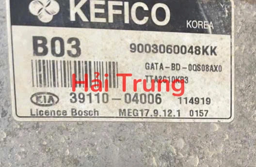 Hộp điều khiển động cơ Hộp đen ECU Kia Morning 2012-2015 Tháo Xe 39110-04006