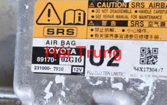 Hộp điều khiển túi khí Toyota Altis Tháo xe 8917002G10