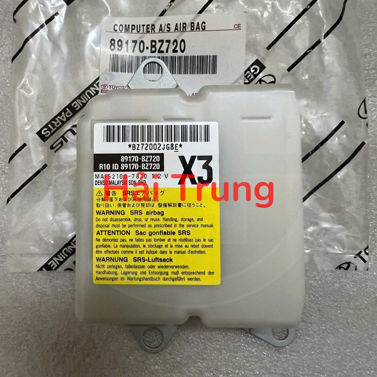 89170BZ720 Hộp điều khiển túi khí Toyota Veloz, Avanza 2021-2024 Tháo Xe