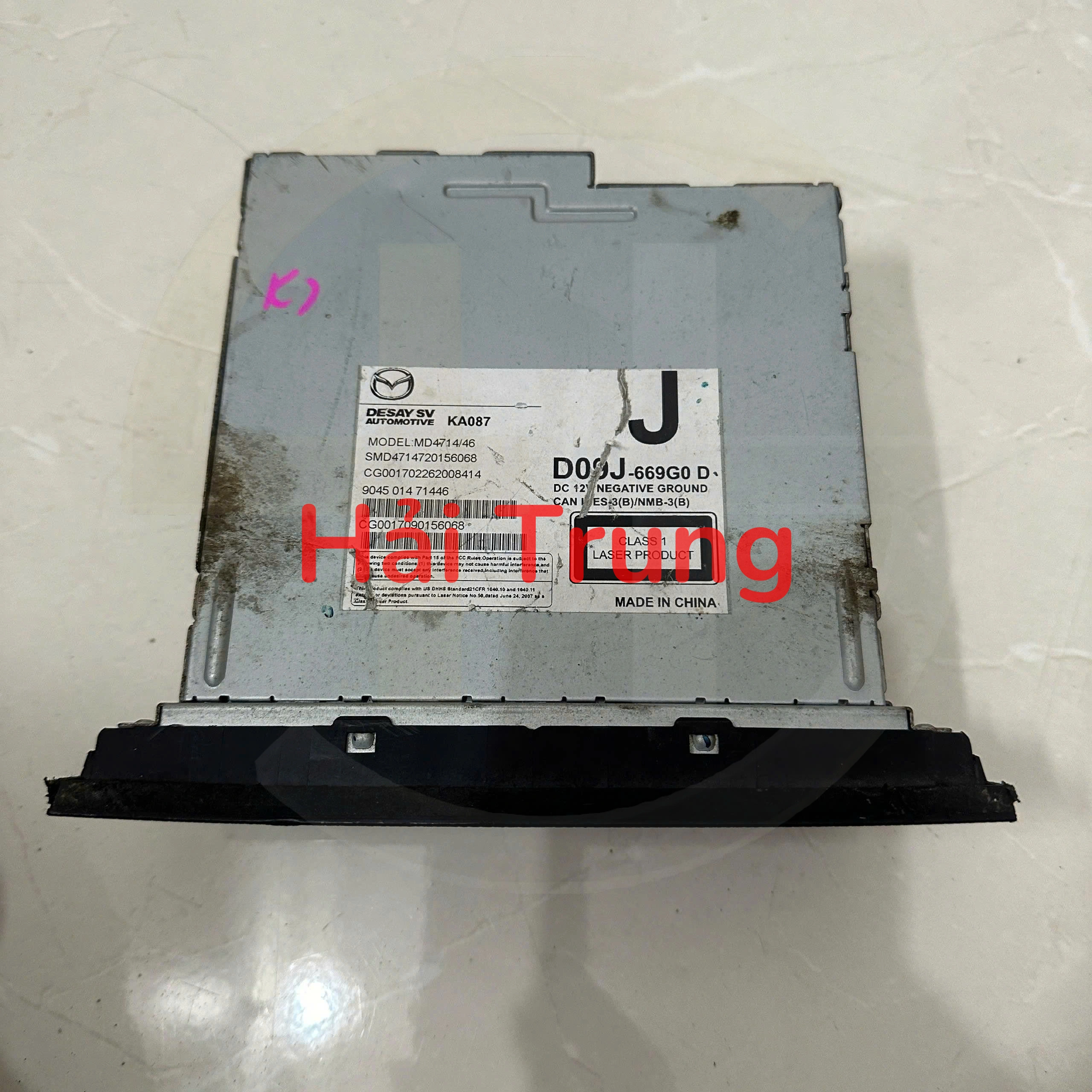 D09J669G0D Đầu radio, bộ điều khiển trung tâm Mazda 2, CX-3 2015 - 2018 Tháo Xe