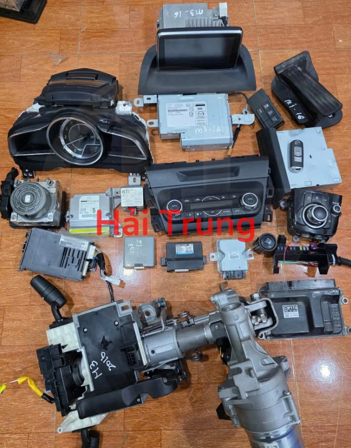 Tháo Xe Full set nổ, bộ nổ, hộp điện đầy đủ Mazda 3 2016