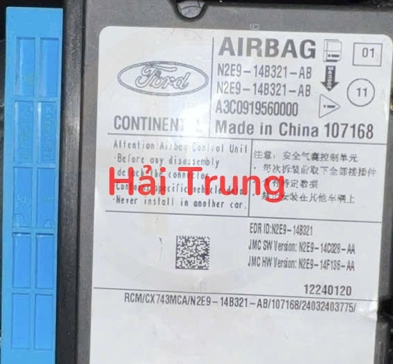 Hộp điều khiển túi khí Ford Territory Tháo Xe N2E9-14B321-AB