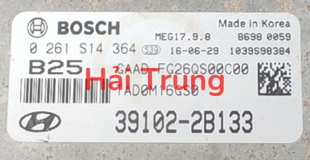 Hộp điều khiển động cơ Hộp đen ECU Hyundai Elantra 2016-2020 Tháo Xe 39102-2B133