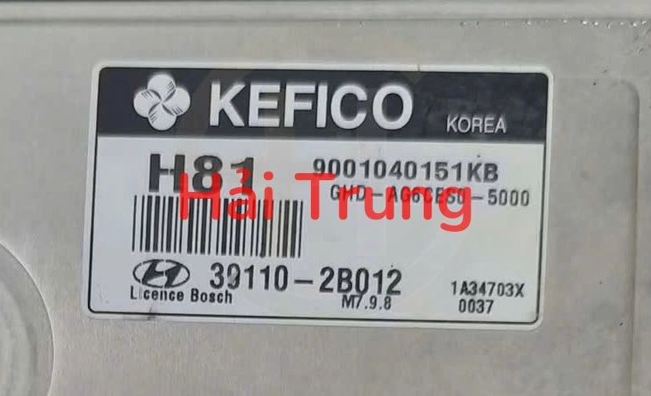 Hộp đen ECU Hyundai Avante, Elantra Tháo Xe 39110-2B012