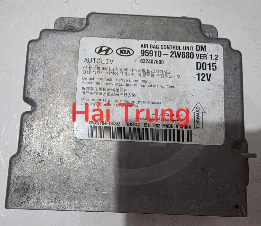 959102W880 Hộp điều khiển túi khí Hyundai Santafe 2016-2018 Tháo Xe