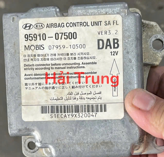 9591007500 Tháo xe Hộp điều khiển túi khí Kia Morning 2008-2013