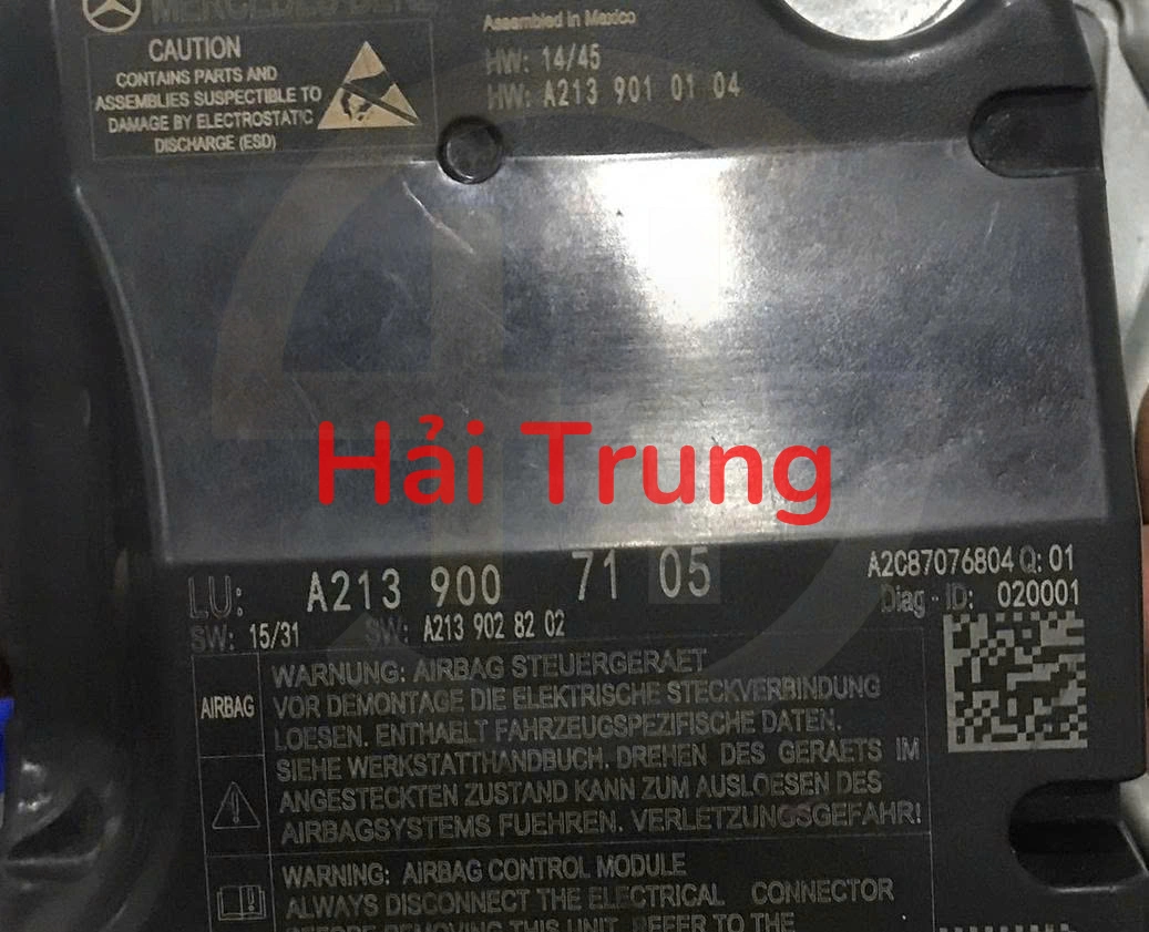 A2139007105 Hộp điều khiển túi khí Mercedes-Benz E-CLASS W213 Tháo Xe