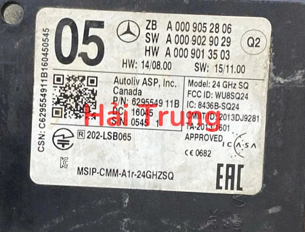 Hộp Radar cảnh báo điểm mù Mercedes Benz GLC300 Tháo Xe A0009052806