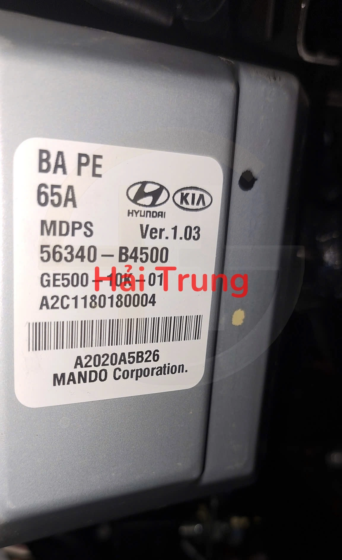 56340B4500 Hộp điều khiển trợ lực lái I10 2014-2020 Tháo xe Zin