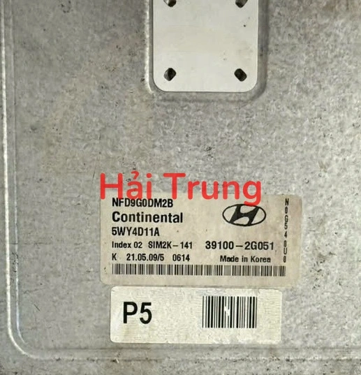Hộp điều khiển động cơ ECU ECM Hyundai Sonata 2008 2.0 Tháo Xe 39100-2G051