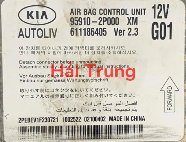 959102P000 Hộp điều khiển túi khí Kia Sedona 2015-2019