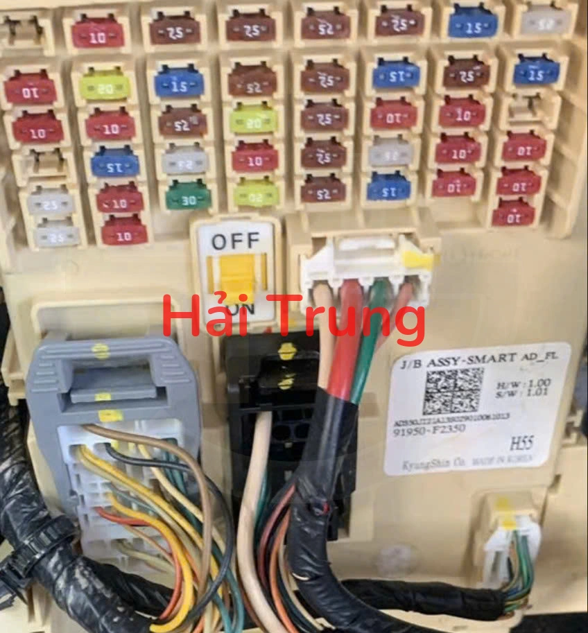 Hộp cầu chì trong xe Hyundai Elantra 2019 2020 91950F2350