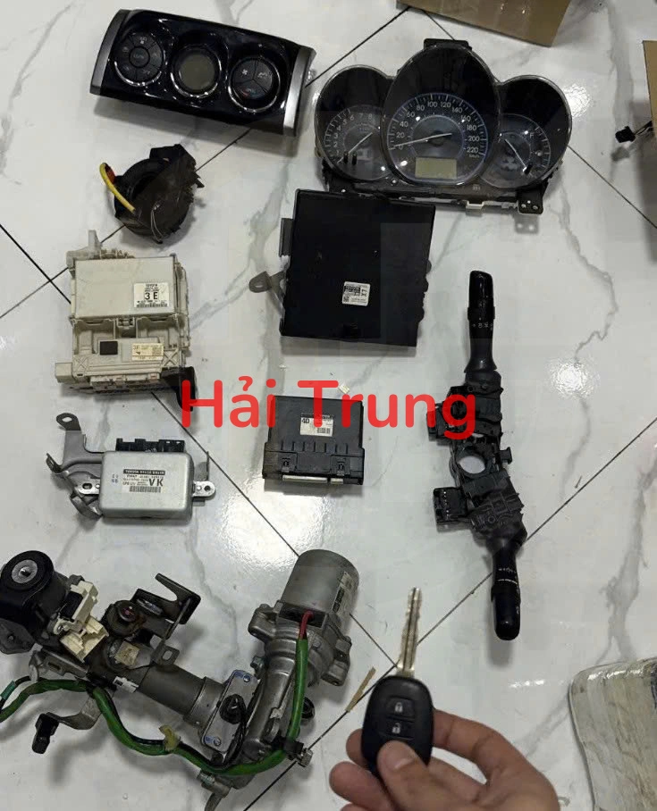 Tháo Xe Full set nổ, bộ nổ, hộp điện đầy đủ Toyota Vios 2014-2018 bản G