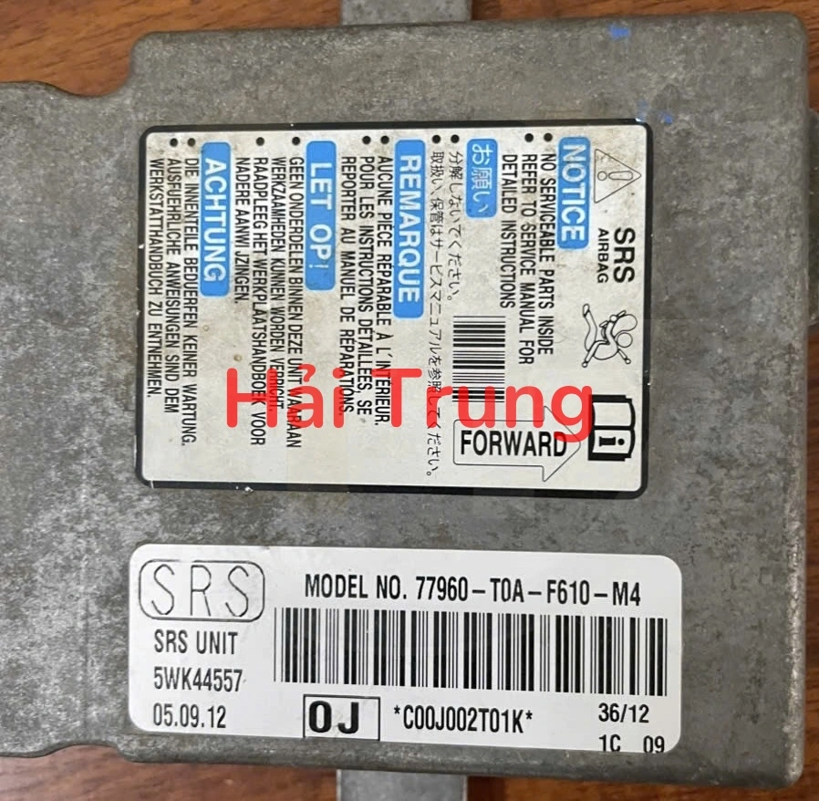 Hộp điều khiển túi khí Honda CR-V 2012-2014 Tháo Xe 77960-T0A-F610-M4 77960T0AF610M4