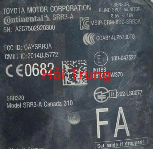 Hộp cảnh báo vượt Lexus LX570 Tháo Xe 88162-0W370 881620W370
