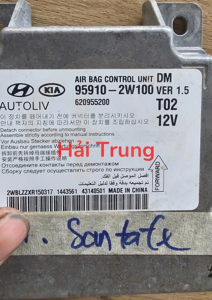 Hộp điều khiển túi khí Hyundai Santafe 2012-2015 Tháo Xe 959102W100