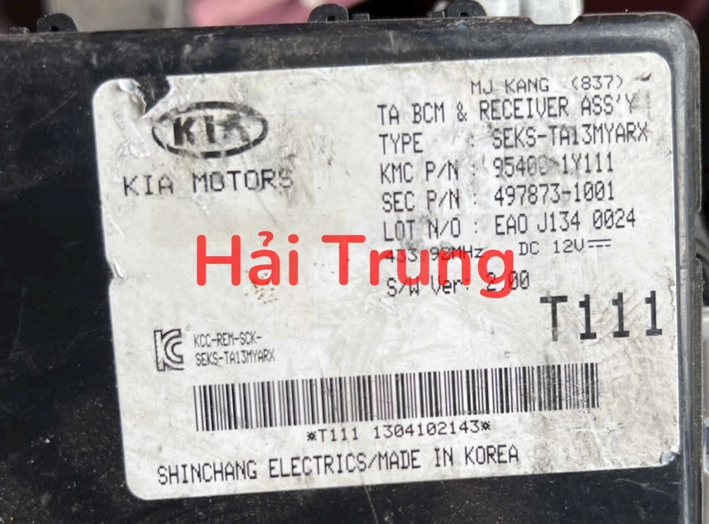 Hộp điều khiển thân xe BCM Kia Morning Tháo Xe 95400-1Y111