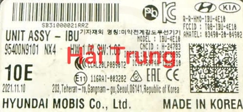 Hộp điều khiển điện thân xe IBU Hyundai Tucson 2022-2025 Tháo Xe 95400N9101