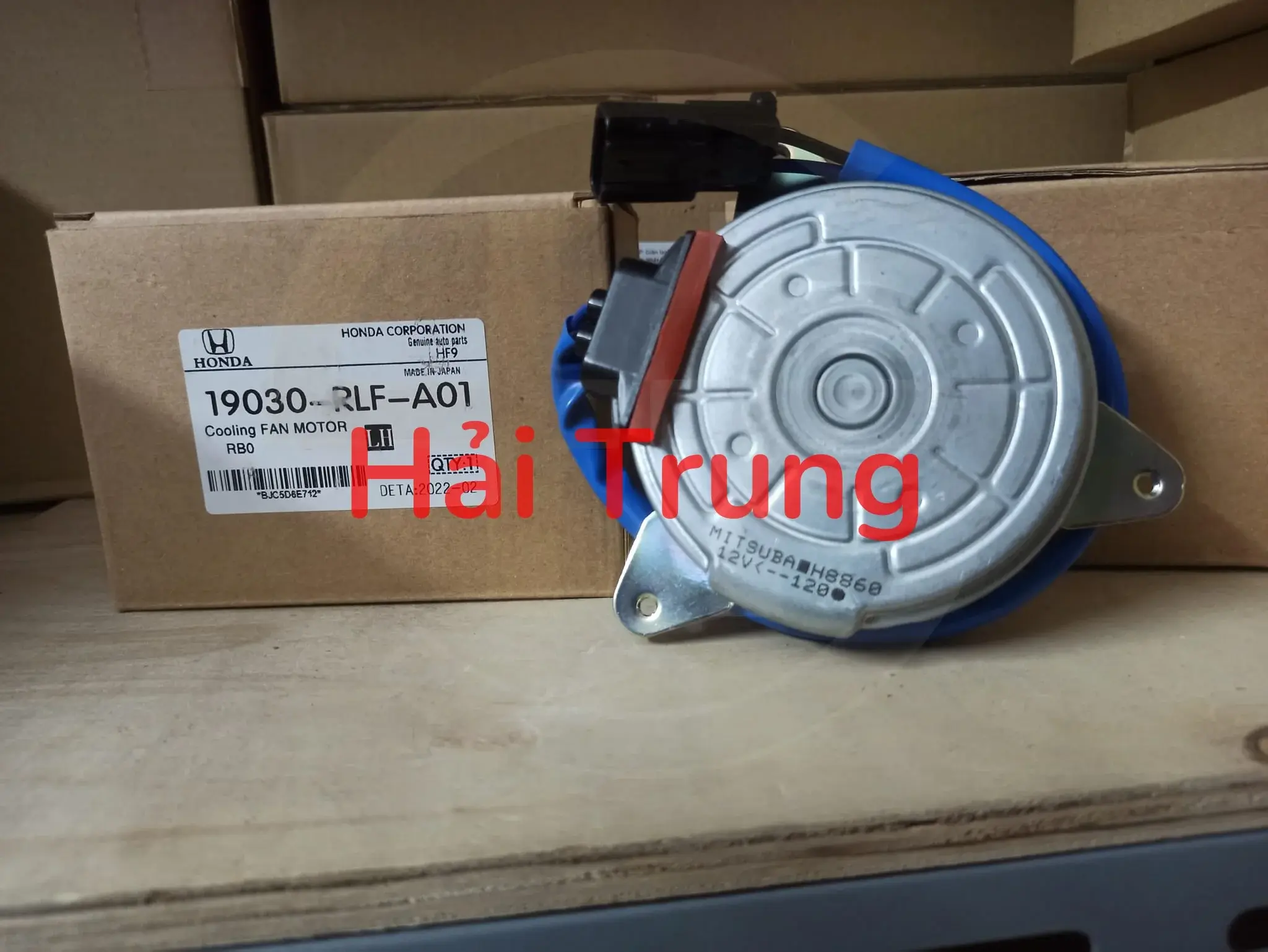 Mô tơ quạt két nước Honda City 2016-2020 chính hãng 38616-RLF-A01 