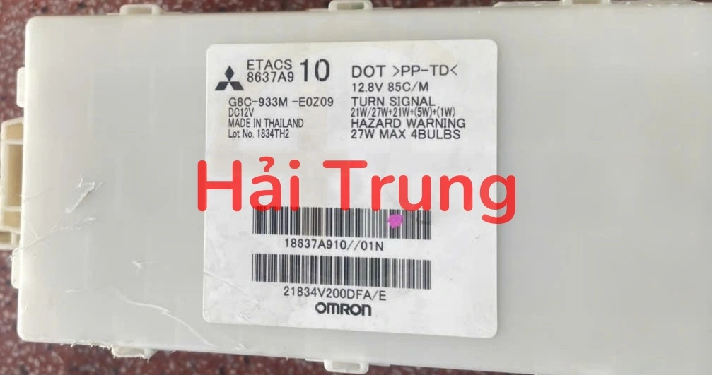Hộp Etacs MITSUBISHI MIRAGE Tháo Xe 8637A910