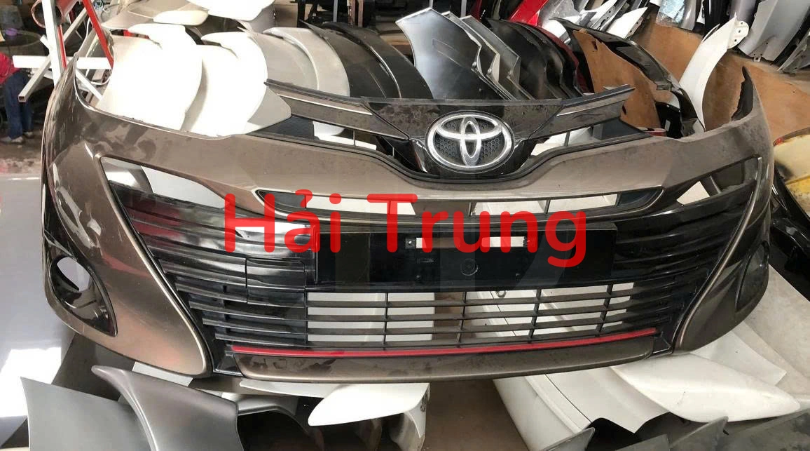 Cản trước Toyota Vios 2019 2020 màu vàng cát Tháo Xe