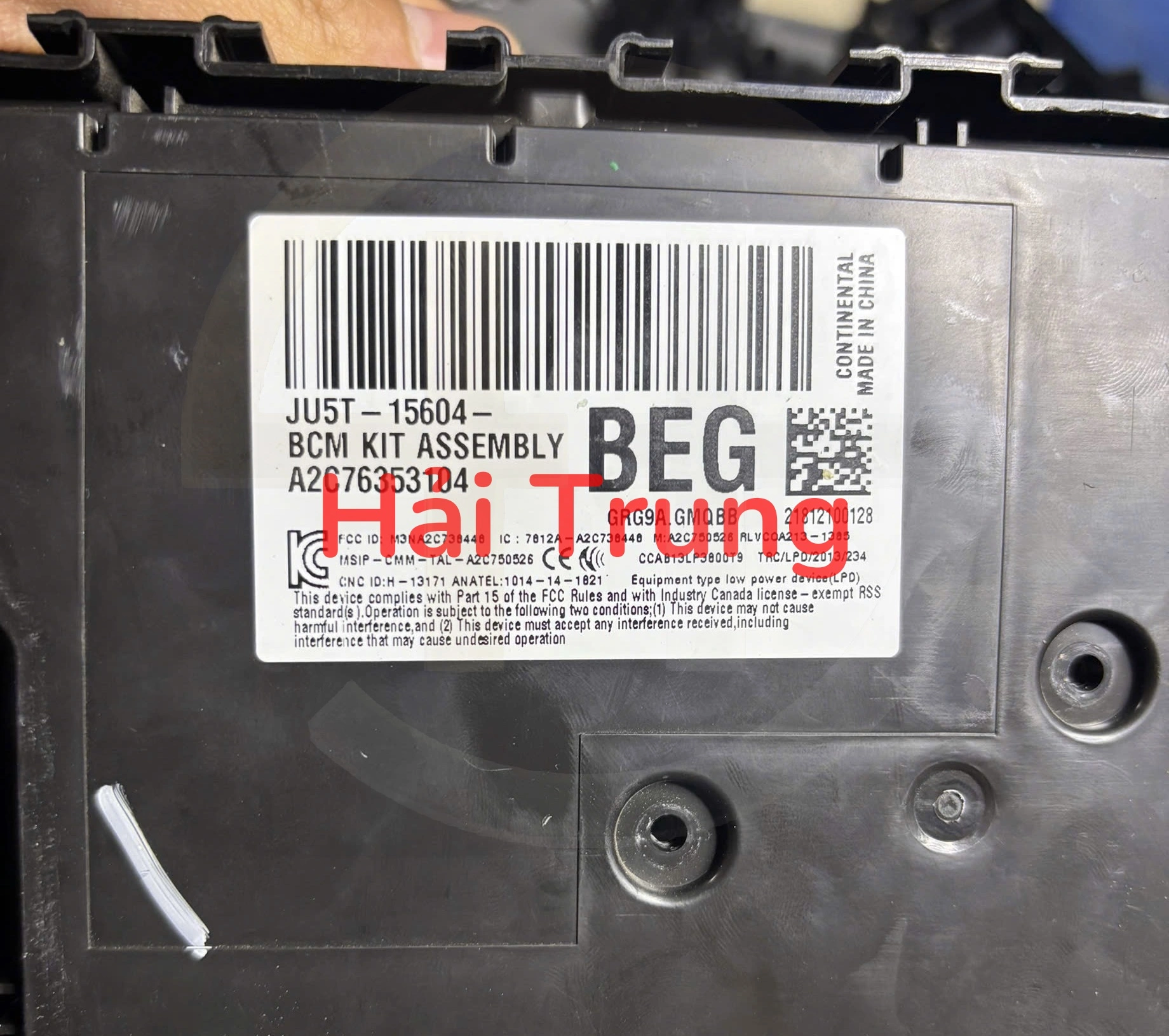 Hộp BCM Ford Ranger Tháo Xe JU5T-15604-BEG JU5T15604BEG